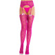 Колготки-чулки Leg Avenue Heart Garterbelt Stockings One Size Magenta