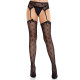 Колготки-чулки Leg Avenue Heart Garterbelt Stockings One Size Black