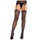 Колготки-чулки Leg Avenue Heart Garterbelt Stockings One Size Black