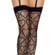 Ажурные чулки с сердечками Leg Avenue Heart Black one size