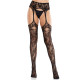 Колготки Leg Avenue Net Stockings with Attached Garter Belt One Size Black