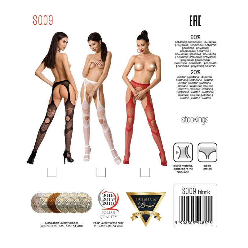 Еротичні колготки Passion S009 Білі S/M/L