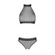 Білизна з відкритим доступом Passion MOONLIGHT SET black L/XL