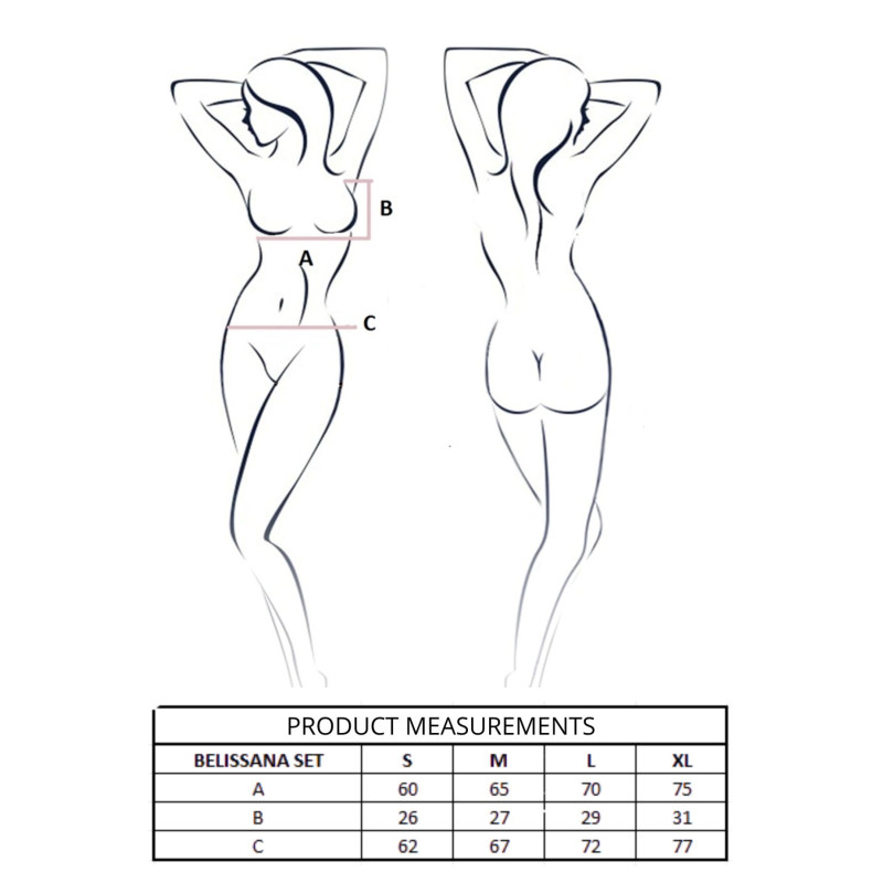 Комплект Passion BELISSANA SET white S