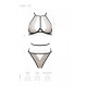 Комплект белья Passion CHIKA SET, S/M, cream, топ, трусики
