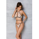 Комплект белья Passion CHIKA SET, S/M, cream, топ, трусики