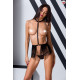 Комплект белья Passion INDRA SET OpenBra Черный L/XL