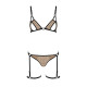 Эротический комплект нижнего белья Passion GABI SET beige L/XL
