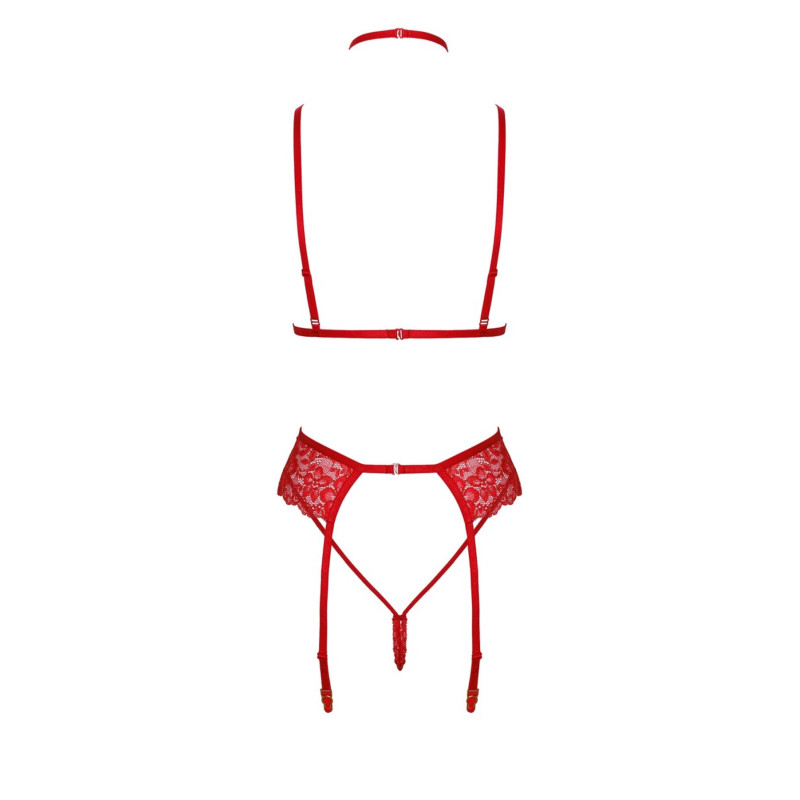 Комплект Kissable Bondage Kiss Set Red L/XL