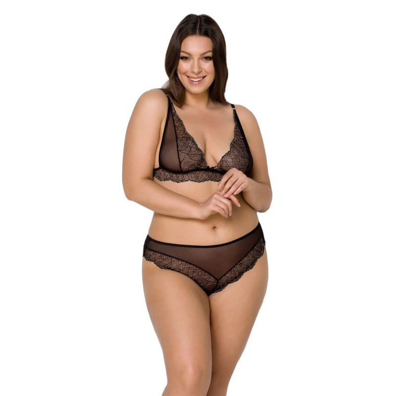 Комплект белья Passion Amberly Set black 4XL/5XL