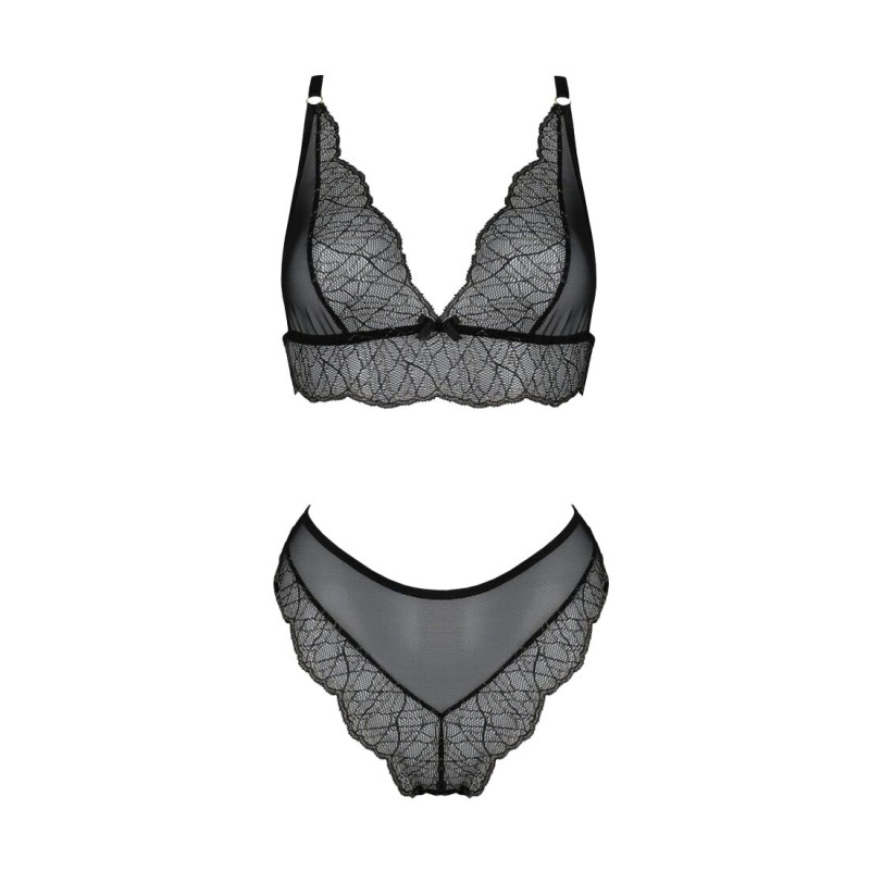 Комплект белья Passion Amberly Set black 4XL/5XL