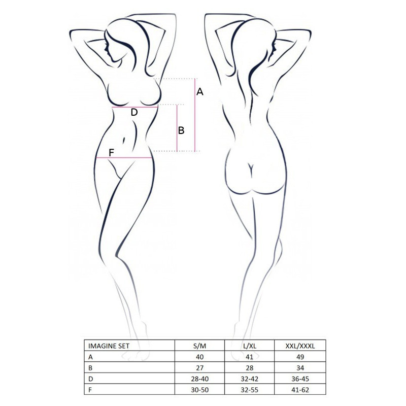 Сексуальный комплект Passion Erotic Line IMAGINE SET L/XL Черный