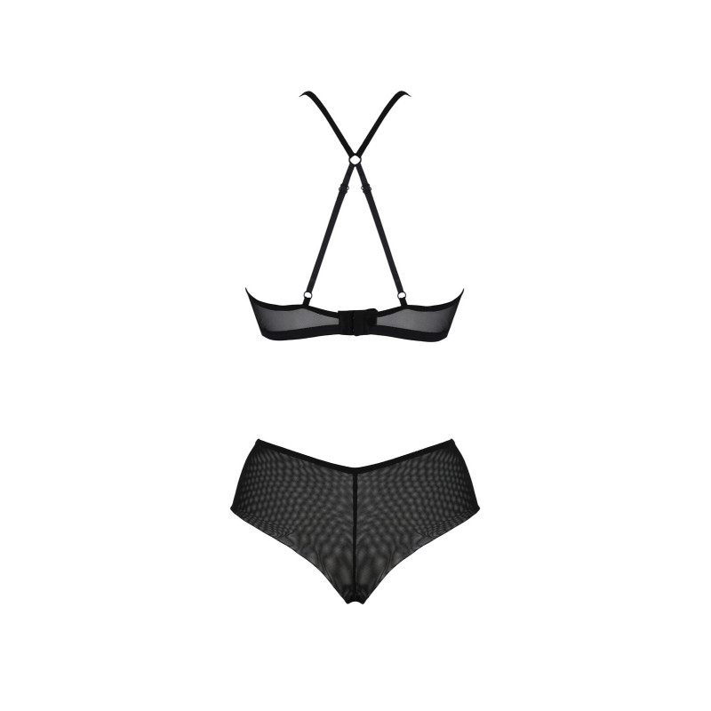 Комплект Passion KERRIA BIKINI black, L/XL, бралетт и трусики-бикини