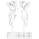 Комплект эротического белья Passion Erotic Line OFELIA SET WITH OPEN BRA S/M Белый