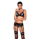 Комплект белья Passion NESSY SET black S/M