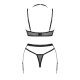 Obsessive Selinne 3-pcs set черный XS/S