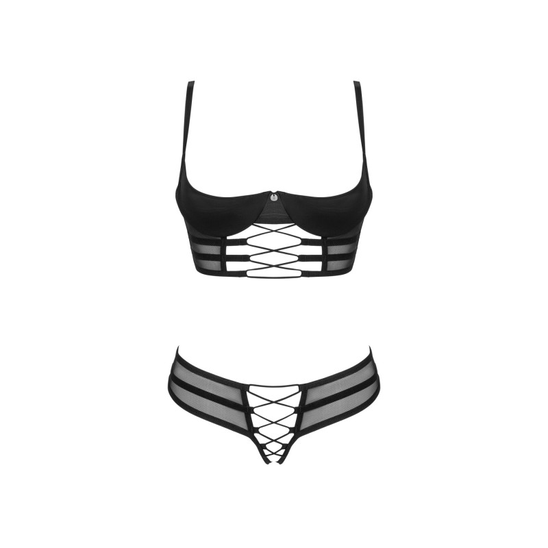 Комплект Obsessive Roxelia 2-pcs crotchless set XS/S