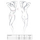 Комплект белья Passion PAULINE SET S/M Черный