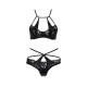 Комплект белья Passion NAVEL SET Черный S/M