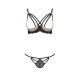 Комплект белья Passion VALERY SET OpenBra Черный L/XL