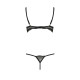 Комплект белья Passion VALERY SET OpenBra Черный L/XL