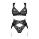 Obsessive Donna Dream 3-pcs set черный XL/2XL