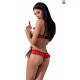 Комплект білизни Passion CHERRY SET OpenBra Червоний S/M