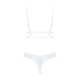 Эротический комплект Obsessive Heavenlly 2-pcs set бюстгальтер и танга белый XS/S