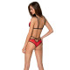 Комплект белья Passion PEONIA SET red S/M