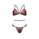Комплект белья Passion PEONIA SET red S/M