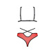 Комплект белья Passion PEONIA SET red S/M