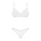Комплект Obsessive Alissium 2-pcs set, XS/S, кружево, лиф с мягкой чашкой, трусики танга