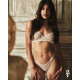 Комплект Obsessive Alissium 2-pcs set, XS/S, кружево, лиф с мягкой чашкой, трусики танга