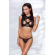 Комплект белья Passion DEBRA SET Черный S/M