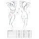 Женский прозрачный Корсет Passion Erotic Line JANET CORSET S/M Белый