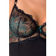 Корсет с пажами Passion FLORIS CORSET black S/M