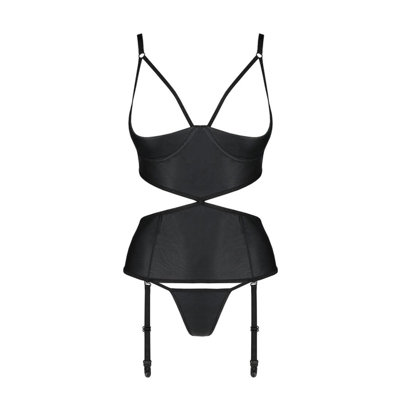 Корсет с открытой грудью Passion JANNIES CORSET black S/M