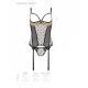 Корсет Passion MARINA CORSET, L/XL, beige, с открытыми чашками