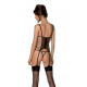 Корсет Passion MARINA CORSET, L/XL, beige, с открытыми чашками