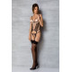 Корсет Passion MARINA CORSET, L/XL, beige, с открытыми чашками