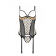 Корсет Passion MARINA CORSET, L/XL, beige, с открытыми чашками