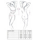 Корсет с пажами Passion MELANIA CORSET black XXL/XXXL
