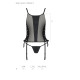 Сетчатый корсет из экокожи Passion Malwia Corset black S/M