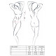 Корсет с декольте Passion ERZA CORSET black XXL/XXXL