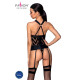 Сетчатый комплект с узором Passion Hima Corset black L/XL