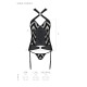 Сетчатый комплект с узором Passion Hima Corset black L/XL