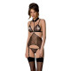 Корсет с открытой грудью Passion DOMINICA CORSET black S/M