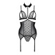 Корсет с открытой грудью Passion DOMINICA CORSET black S/M