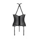 Корсет с пажами Passion SATARA CORSET black S/M
