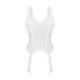 Корсет Obsessive Arrowel White corset L/XL